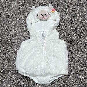 Adorable Llama Hooded Baby Onesie Costume